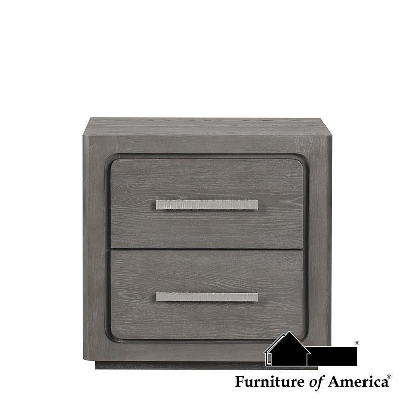 Furniture of America Crowthorne Nightstand, Warm Gray