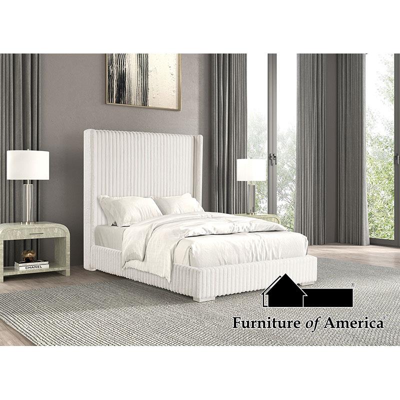 Furniture of America Cadwell Full Bed, White