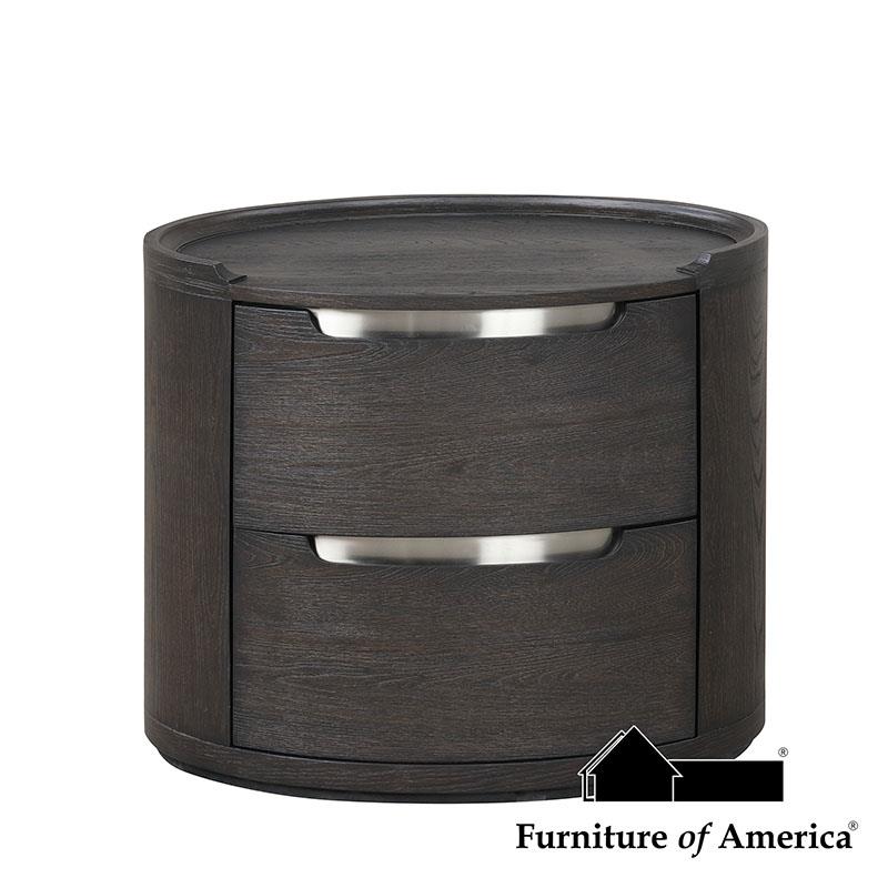Furniture of America Osterley Nightstand, Black