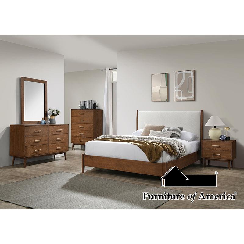 Furniture of America Thusis 5 Pc. Queen Bedroom Set w/ 2NS