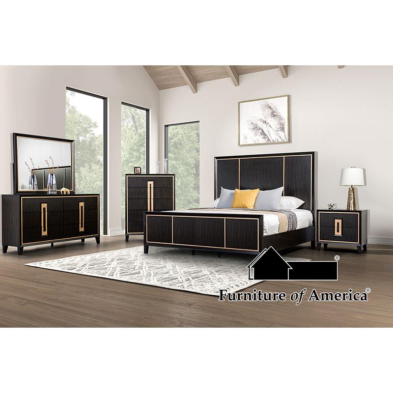 Furniture of America Kenyada 5 Pc. Queen Bedroom Set w/ 2NS