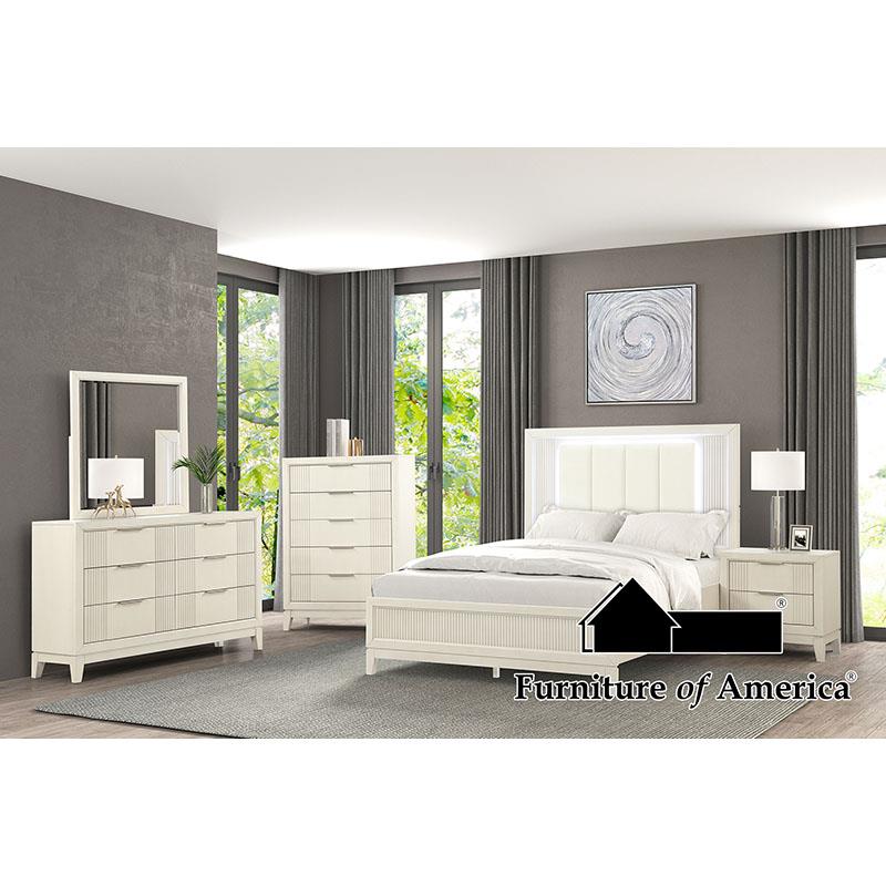 Furniture of America Isadore 5 Pc. Queen Bedroom Set w/ 2NS