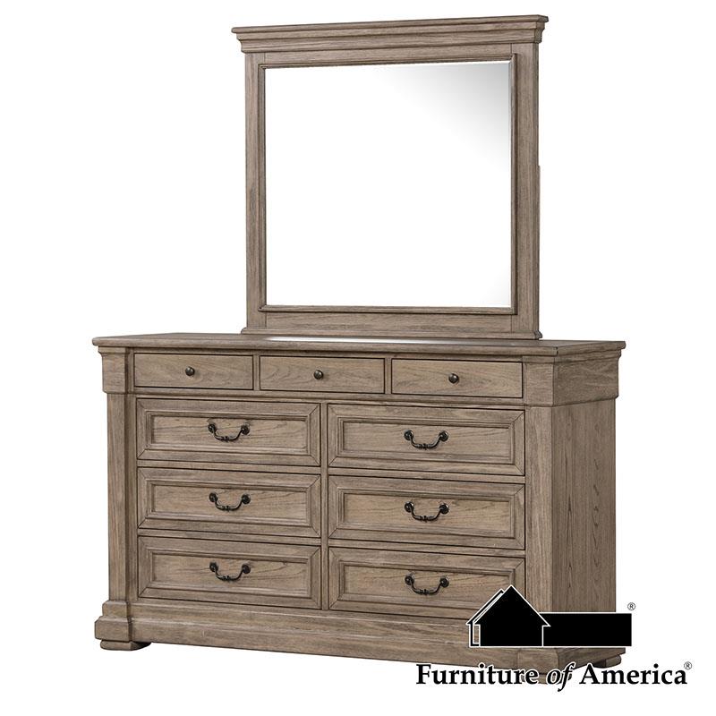 Furniture of America Sheringham Dresser, Weathered Gray