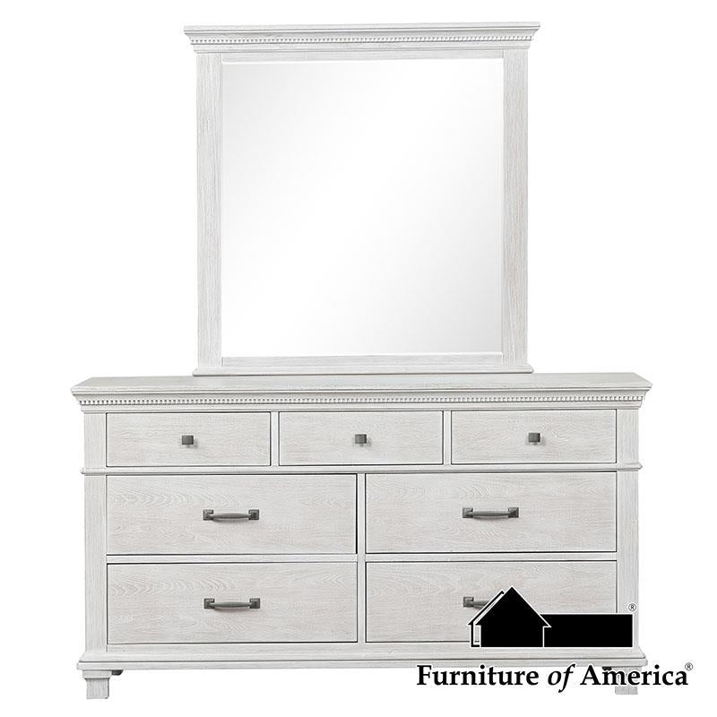 Furniture of America Swanley Dresser, Weathered Gray
