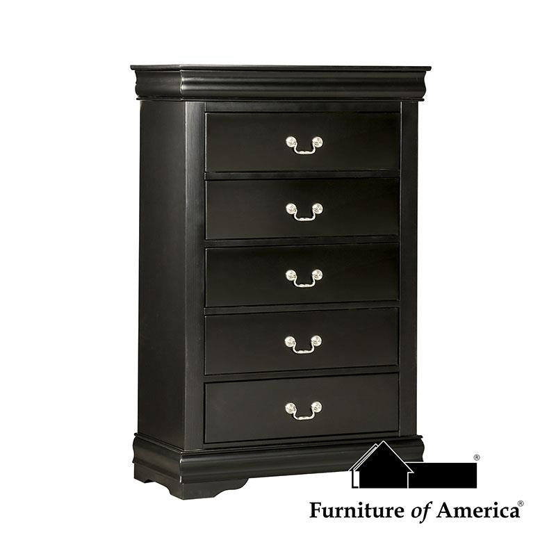 Furniture of America Louis Philippe Chest, Black