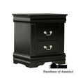 Furniture of America Louis Philippe Nightstand, Black