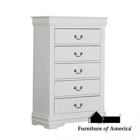 Furniture of America Louis Philippe Chest, White