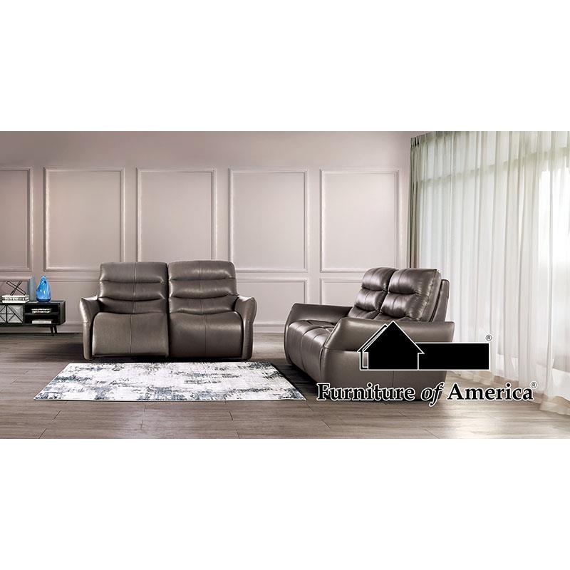 Furniture of America Granucci Power Sofa, Gray