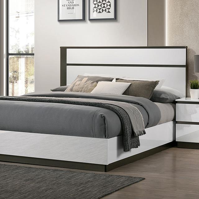 Furniture of America Birsfelden Queen Bed, White