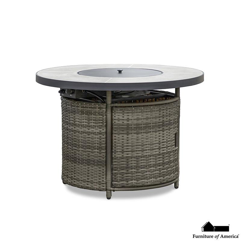 Furniture of America Barbuda Fire Pit Table