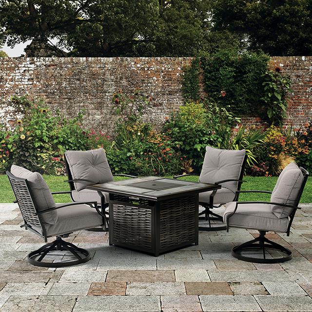 Furniture of America Segovia 5 Pc. Patio Dining Set