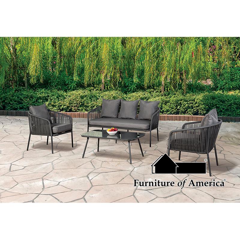 Furniture of America Myesha 4 Pc. Conversation Set