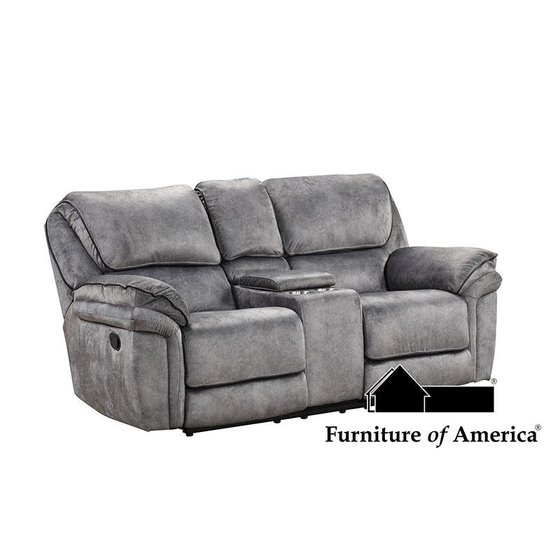 Furniture of America Themis Loveseat, Gray