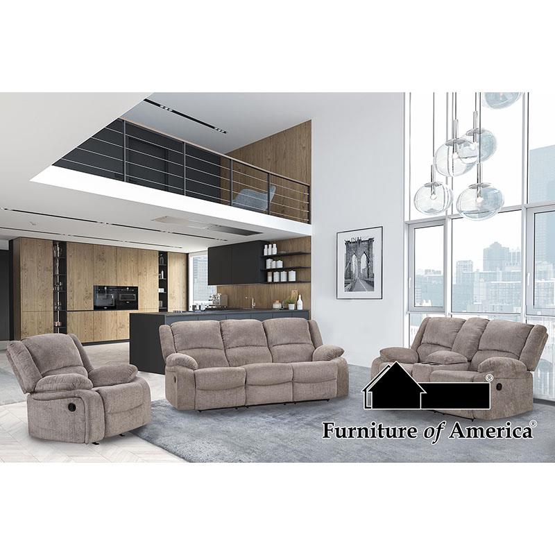 Furniture of America NX6003GY-1.jpg Sofa + Loveseat + Chair