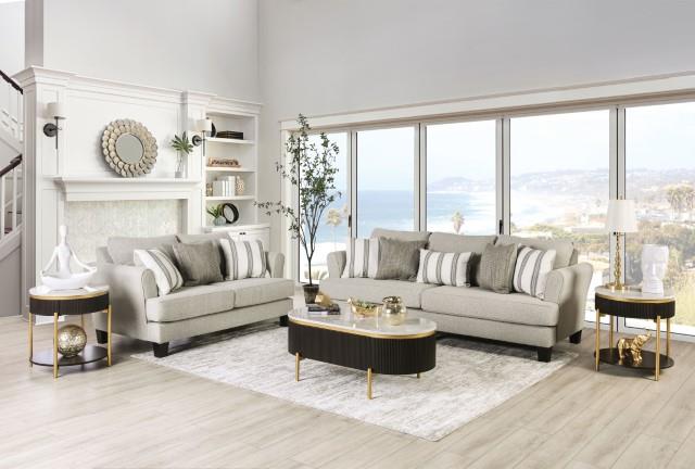 Furniture of America Ealing Sofa + Loveseat
