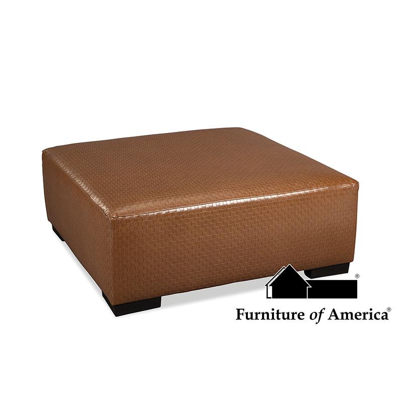 Furniture of America Ulvery Ottoman, Brown