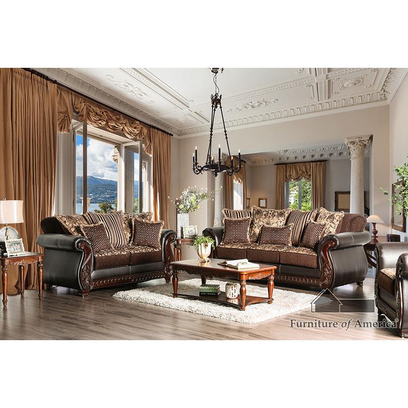 Furniture of America Franklin Sofa + Loveseat