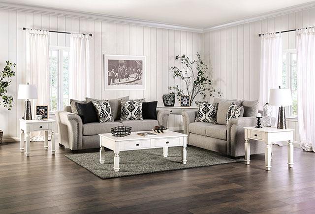 Furniture of America Belsize Sofa + Loveseat