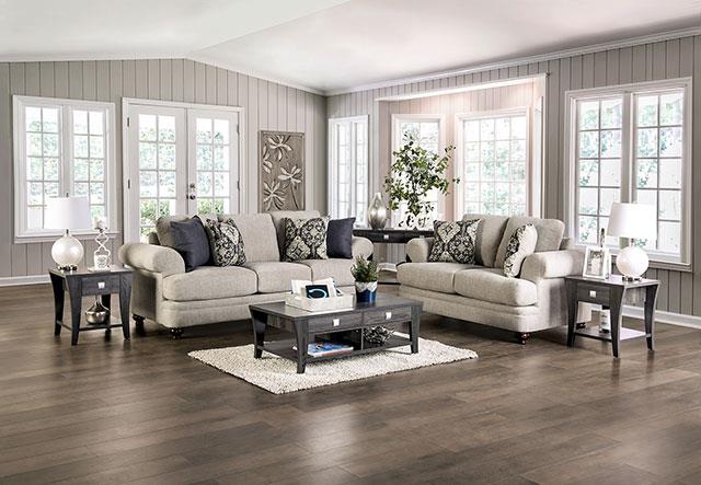 Furniture of America Miramar Sofa + Loveseat