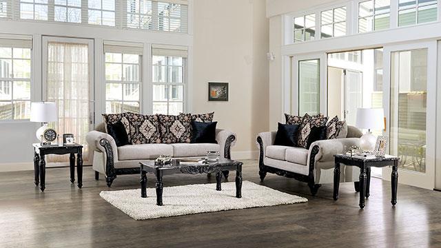Furniture of America Molfetta Sofa + Loveseat