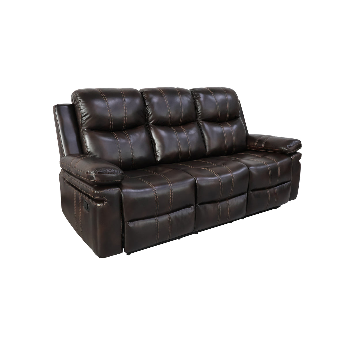 KELLEN MANUAL 2PC - SOFA / LOVE - BROWN