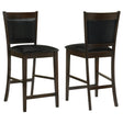 Coaster Jaden Upholstered Counter Chair Espresso (Set of 2)