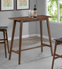 Coaster Finnick Rectangular 47-inch Pub Height Bar Table Walnut