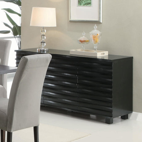 Coaster Stanton 3-drawer Sideboard Buffet Storage Cabinet Black