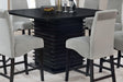 Coaster Stanton Square 54-inch Counter Height Dining Table Black