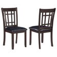 Coaster Lavon Wood Dining Side Chair Espresso (Set of 2)