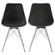 Coaster Juniper Polypropylene Dining Side Chair Black (Set of 2)