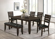 Coaster Dalila 6-piece Rectangular Dining Table Set Cappuccino
