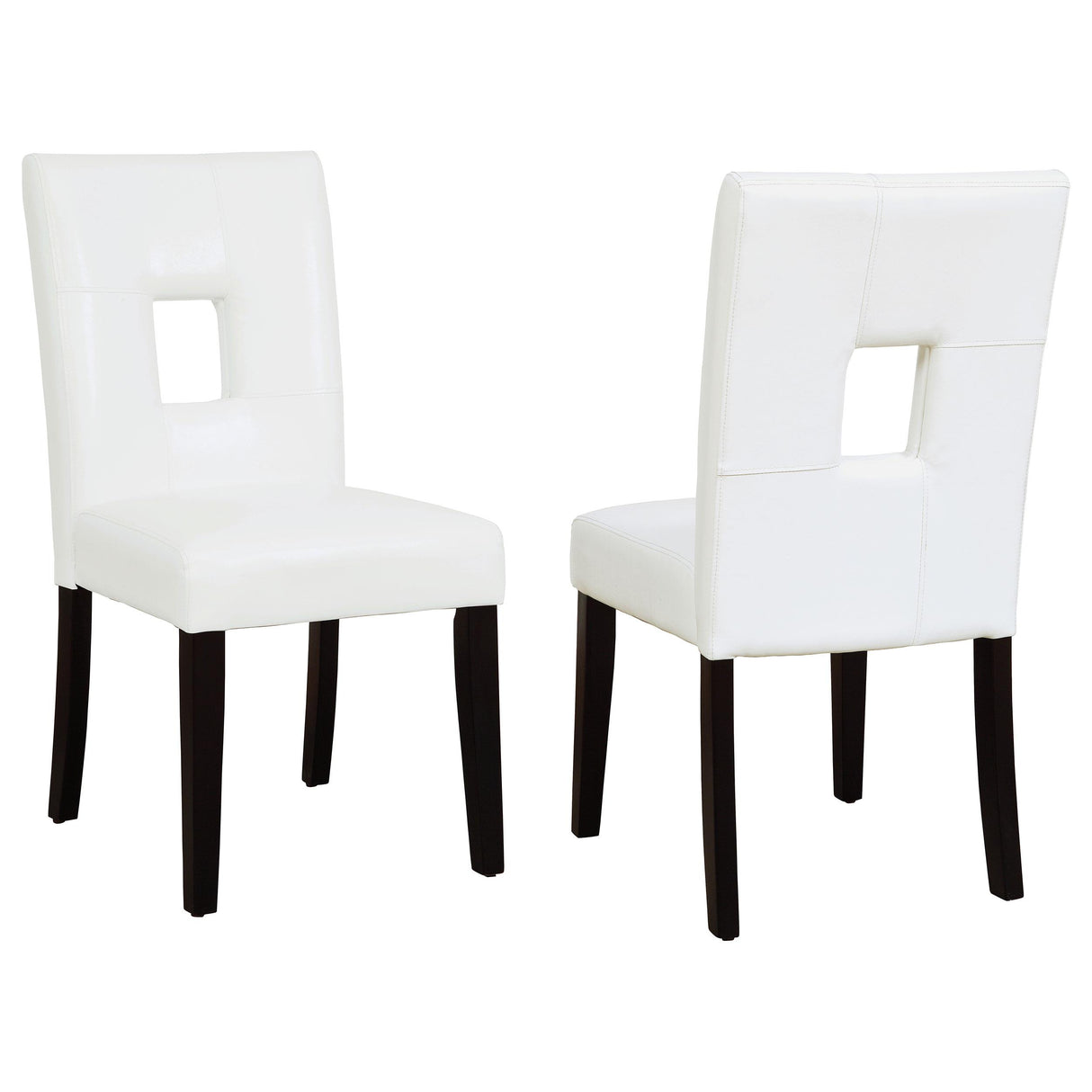 Coaster Shannon Upholstered Dining Side Chair White (Set of 2)