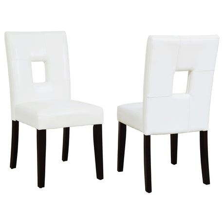 Coaster Shannon Upholstered Dining Side Chair White (Set of 2)