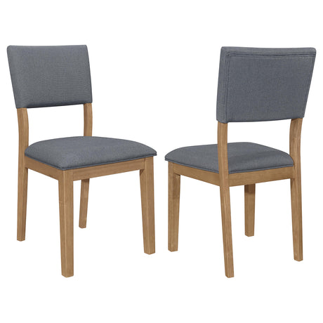 Coaster Sharon Fabric Upholstered Dining Side Chair Brown (Set of 2)