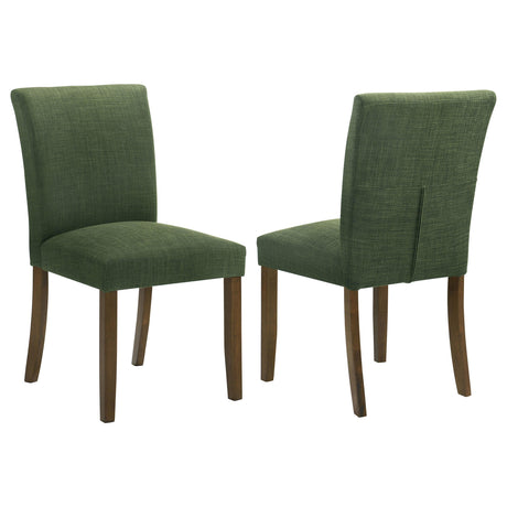 Coaster Cantley Upholstered Dining Side Chair Green (Set of 2)