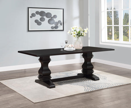 Coaster Parkins Rectangular 86-inch Dining Table Rustic Espresso