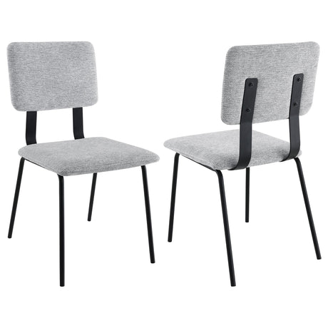 Coaster Calla Fabric Upholstered Dining Side Chair Grey (Set of 2)