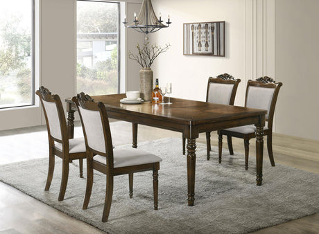 Coaster Willowbrook 5-piece Rectangular Dining Table Set Chestnut