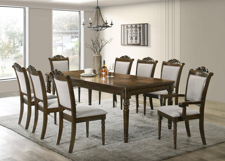 Coaster Willowbrook 9-piece Rectangular Dining Table Set Chestnut