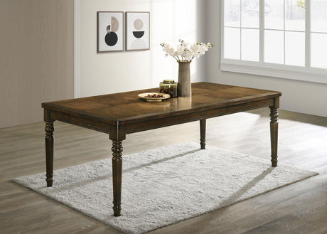 Coaster Willowbrook Rectangular 87-inch Wood Dining Table Chestnut