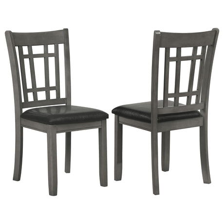 Coaster Lavon Wood Dining Side Chair Medium Grey (Set of 2)