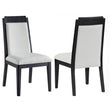 Coaster Brookmead Wood Dining Side Chair Ivory and Black (Set of 2)