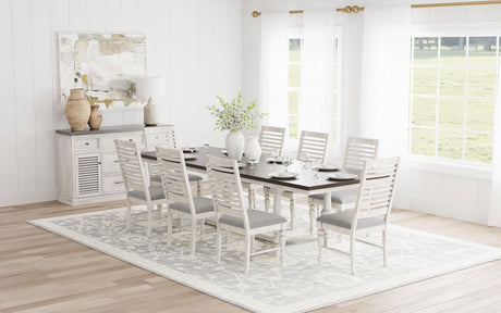 Coaster Aventine 9-piece Extension Leaf Dining Set Vintage White
