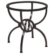 Coaster Aviano Round Metal Dining Table Base Gunmetal