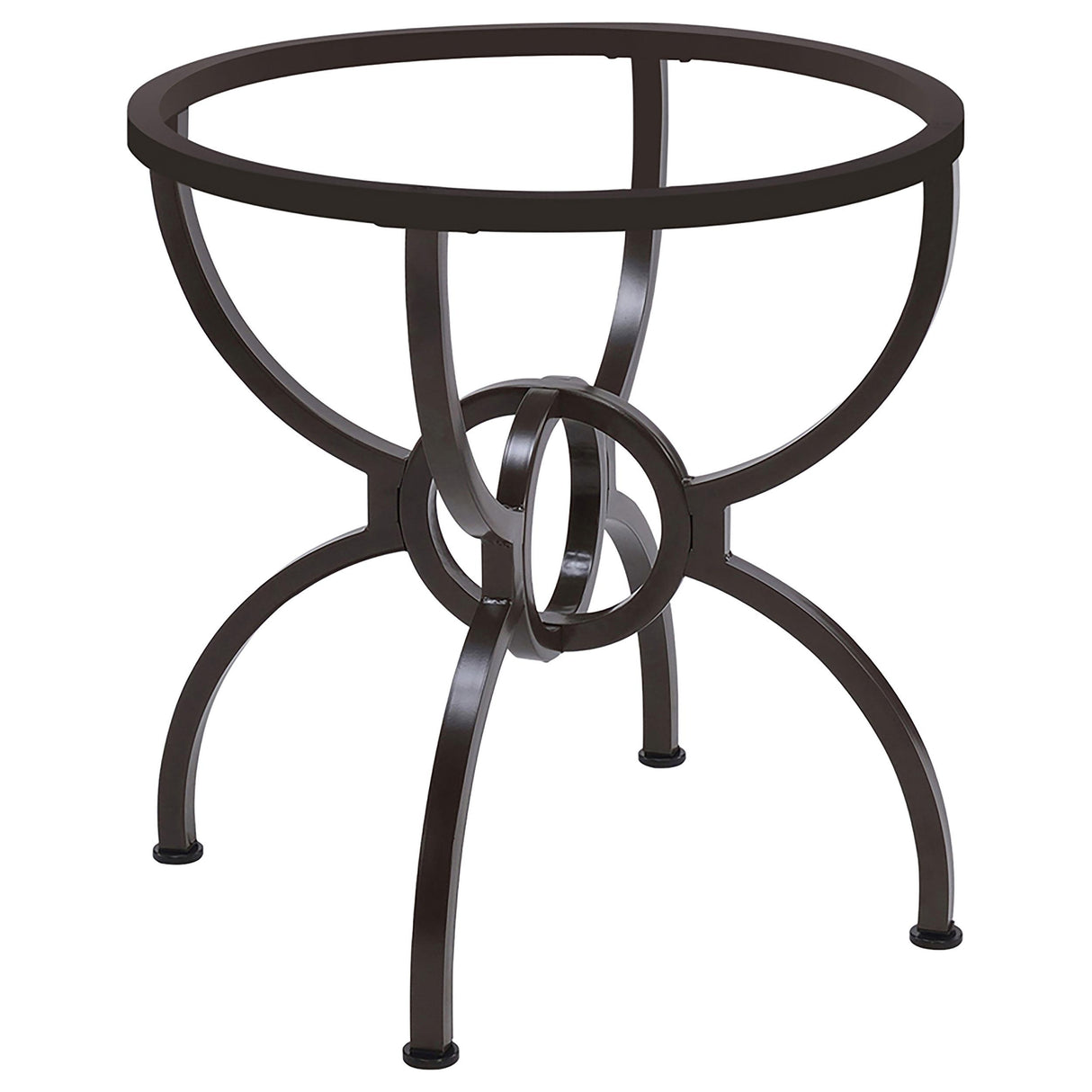 Coaster Aviano Round Metal Dining Table Base Gunmetal
