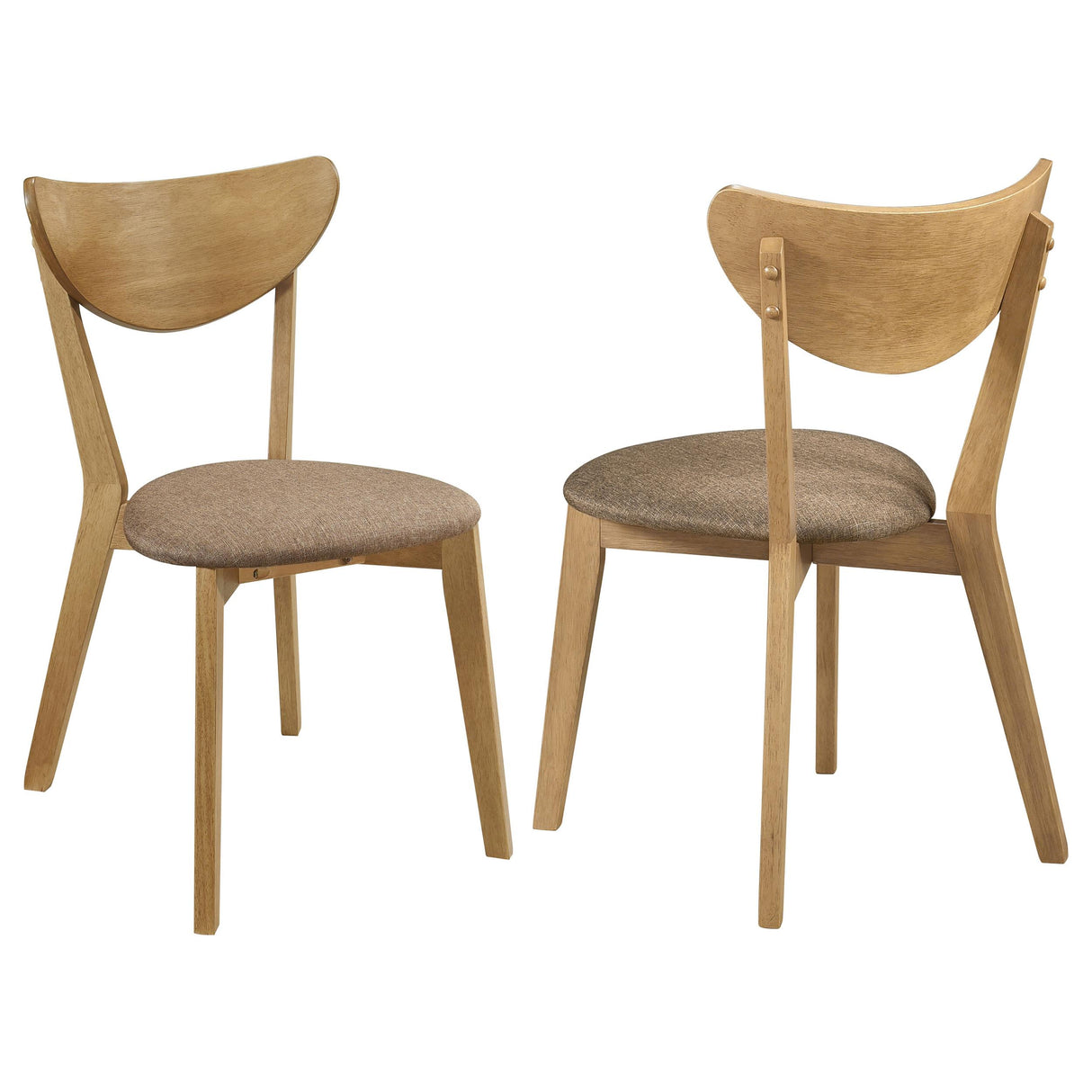 Coaster Elowen Wood Dining Side Chair Light Walnut (Set of 2)