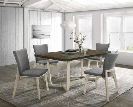 Coaster Biloxi 5-piece 71-inch Rectangular Dining Set Greyish Brown
