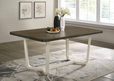 Coaster Biloxi 71-inch Rectangular Wood Dining Table Greyish Brown