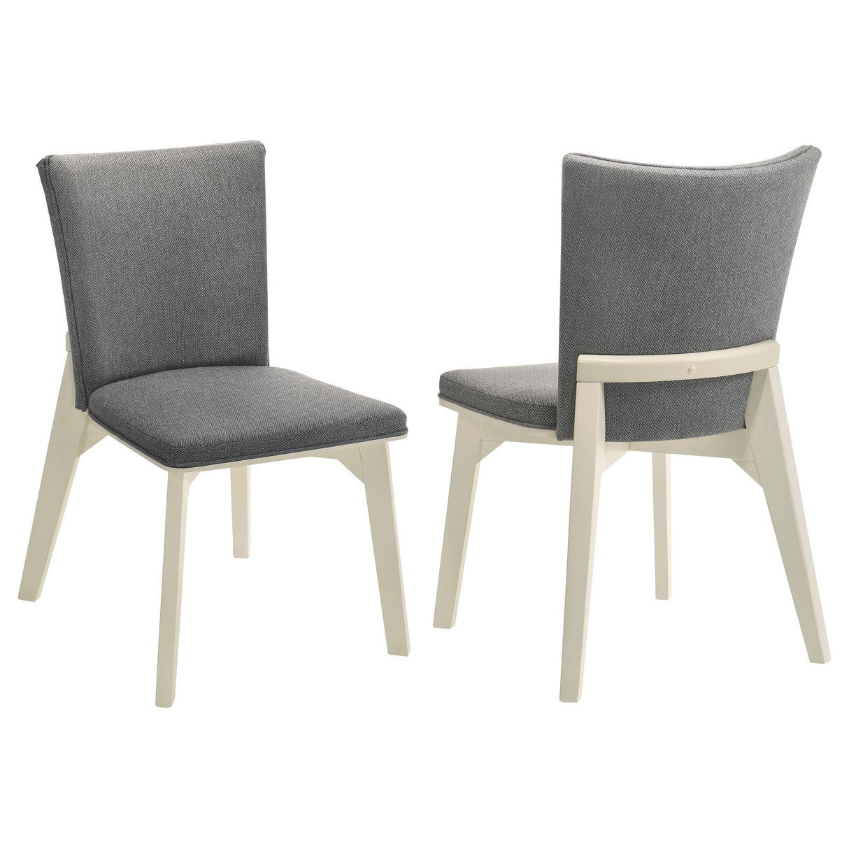 Coaster Biloxi Upholstered Dining Side Chair Grey (Set of 2)